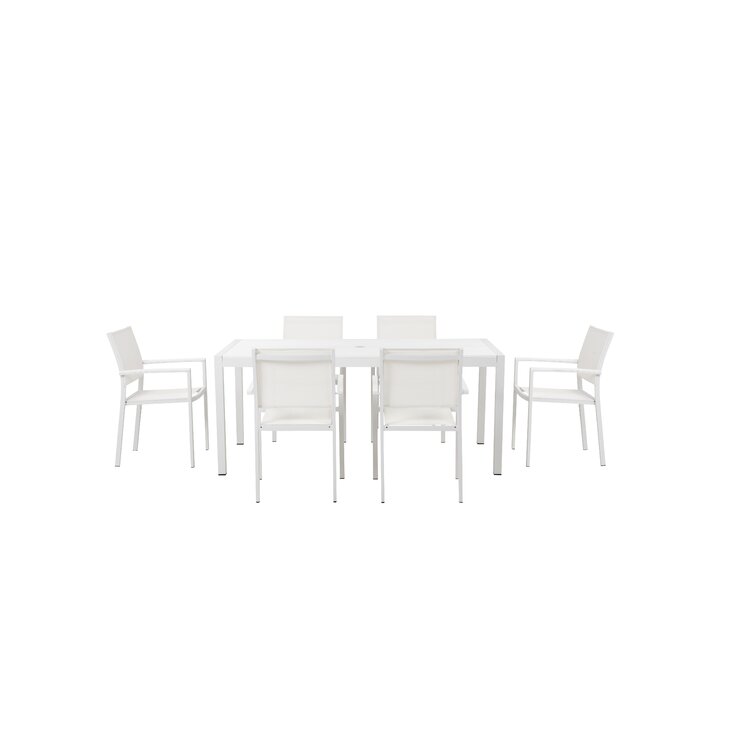 Geraldo 6 seater discount dining set with cushions